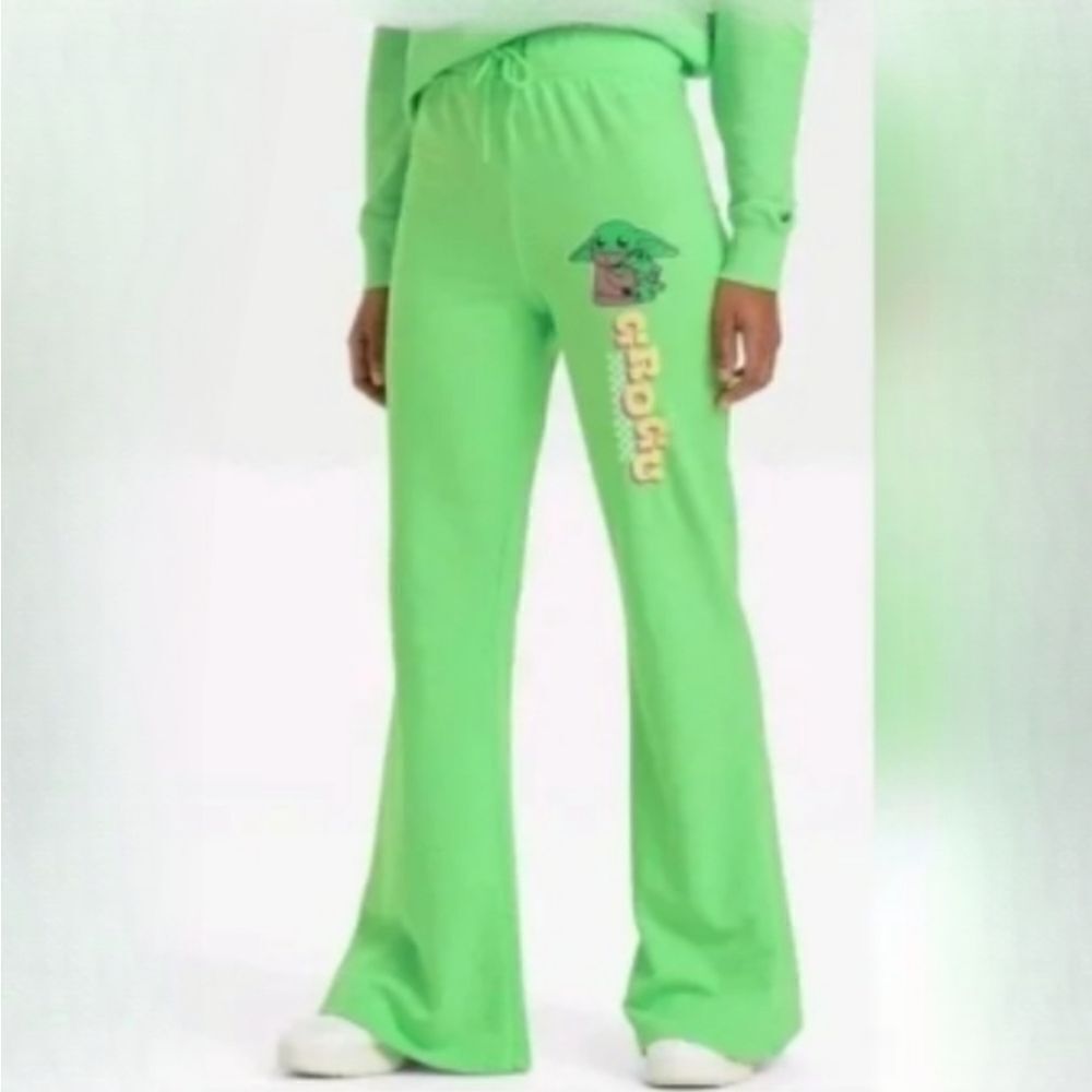 Star Wars Grogu XS Green Sweatpants New